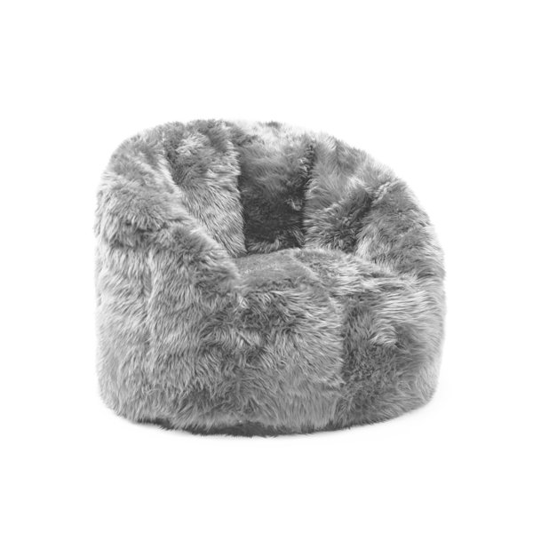 Light blue fuzzy bean bag chair hot sale